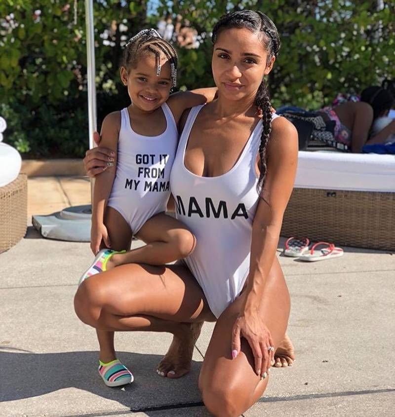 matching baby and mom swimsuits