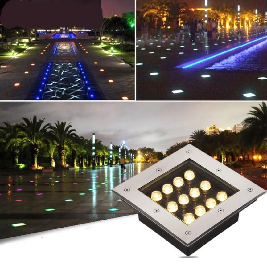 18W LED Garden Yard Underground Buried Lamp Walkway Landscape White Light
