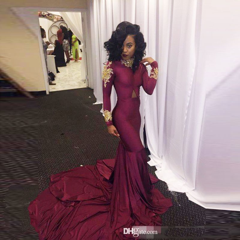 black and wine dress