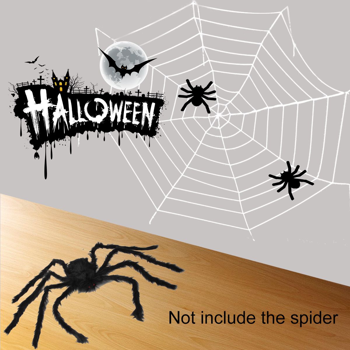 giant spider web halloween decoration