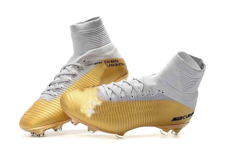 golden soccer shoes