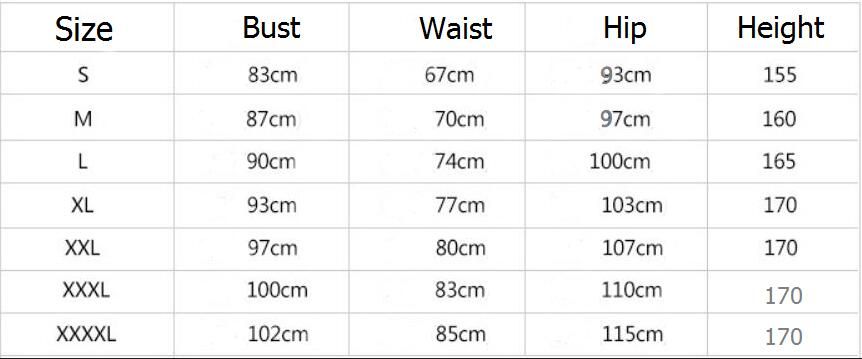 Skirt Size Chart India