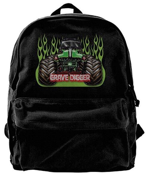 Melhor E Mais Barato Mochila Grave Escavador Monster Truck Canvas Ombro Mochila  Mochila Para Homens Mulheres Adolescentes Faculdade Viagem Daypack Preto  Para Venda | DHgate.Com