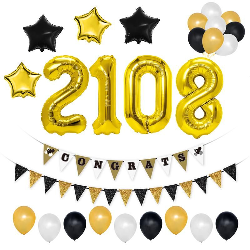 2020 Wholesale 2018 Graduation Party Supplies Decoration Kit Congrats Banners Graduation Balloons Set From Meinuo010 48 64 Dhgate Com