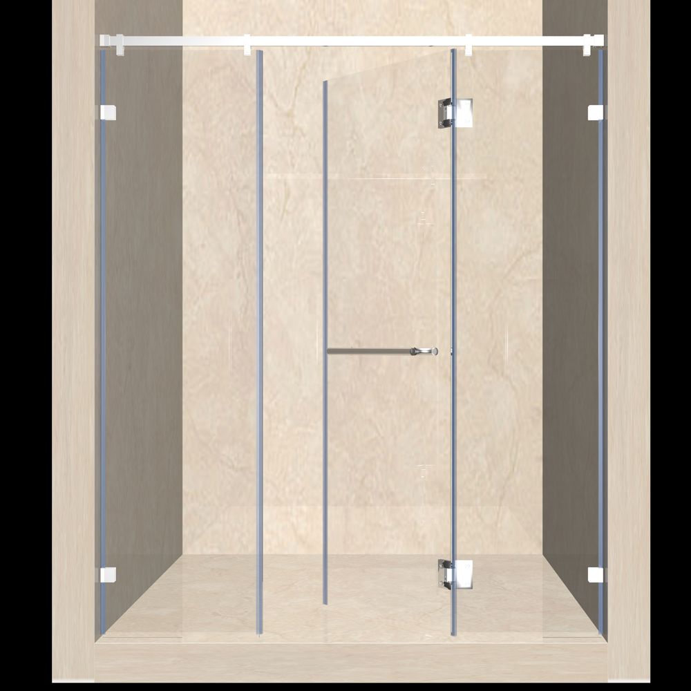 2019 2000mm Glass Sliding Shower Enclosure Doors With Chrome Nickel Finish Extension Frameless From Att Hardware 165 83