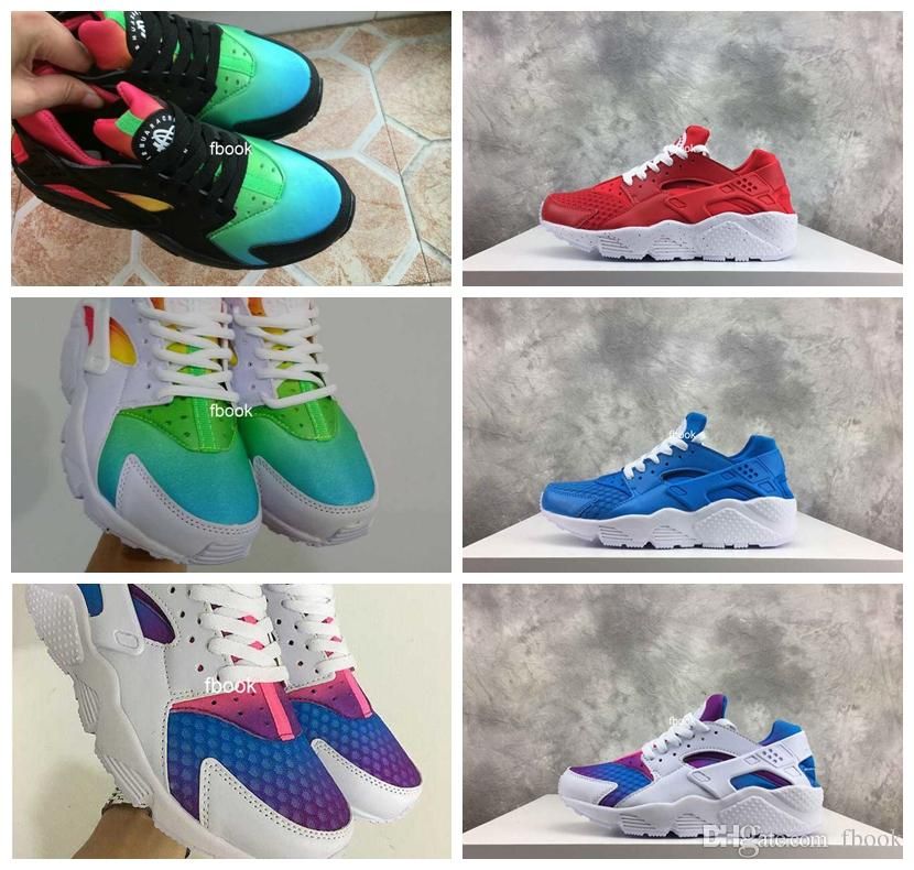 huaraches red white and blue