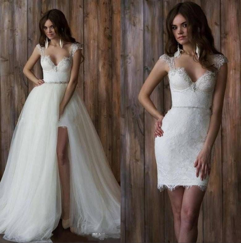 sexy sheath wedding dress