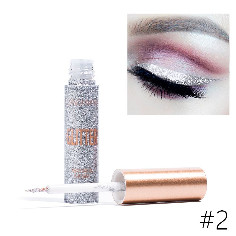 Langmanni Glitter Eyeliner Waterproof Eye Liner Pencils Long Lasting