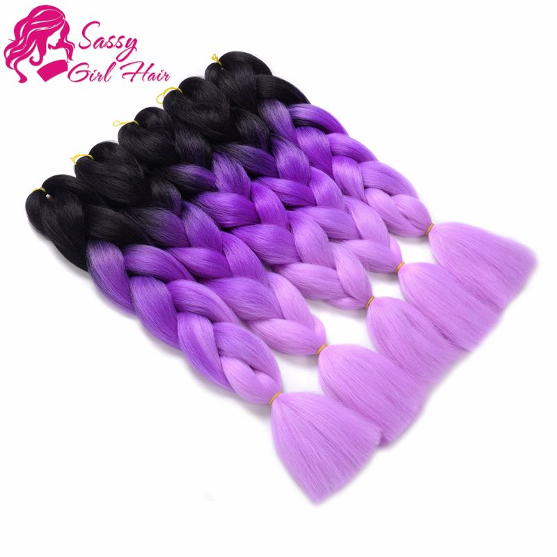 2020 Ombre Braiding Hair Extensions Afro Jumbo Braids Synthetic