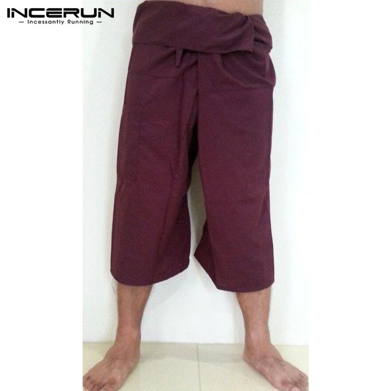 Acquistare Pantaloni Da Uomo Ad Larga Gamba 2018 Tasche Maschili Da Uomo  Solido Uomo Casual Donna Pantaloni Lunghi Lunghi Pazziere Pantaloni  Pescatori Tailandesi Più Dimensioni S 5xl Economico | Consegna Veloce E