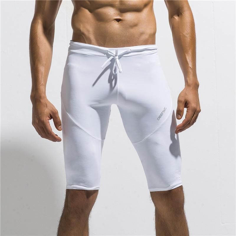 men in compression shorts