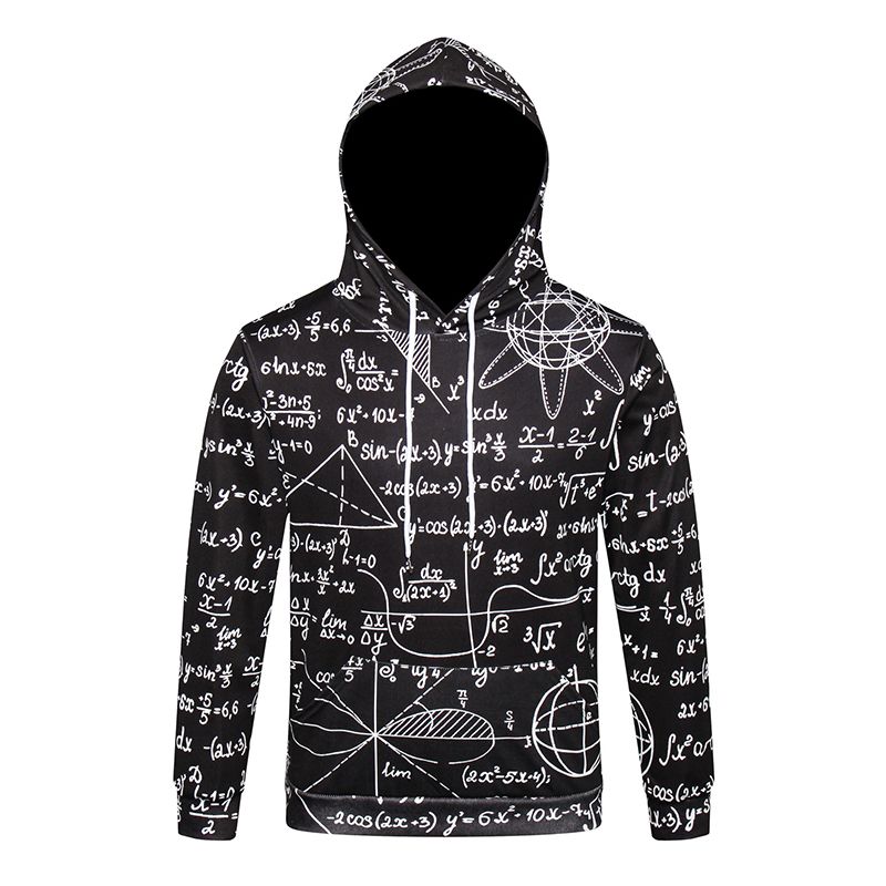 Compre Chegada Nova Unisex 3D Hoodies Fórmula Matemática Impresso Pullover Preto Moletom Com Capuz Personalizado Casuais Moletom Com Capuz Outerwear BLH0902 De Hhwq105, $116,29 | Pt.Dhgate.Com
