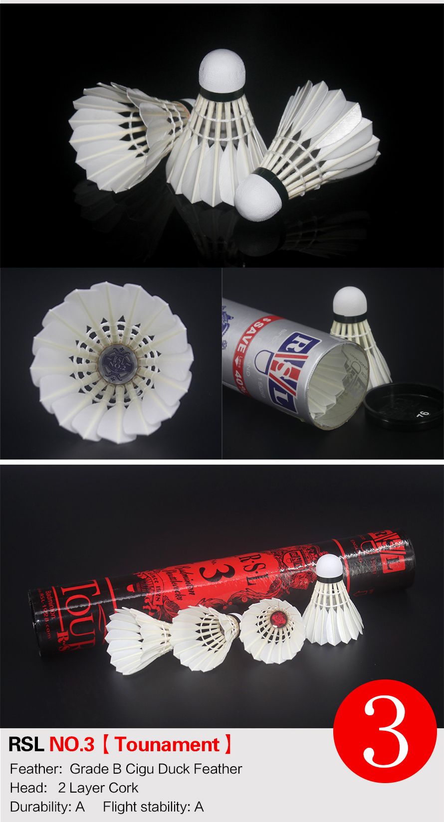 2021 Original RSL Badminton Shuttlecock Classic Tourney 25doz Wholesale