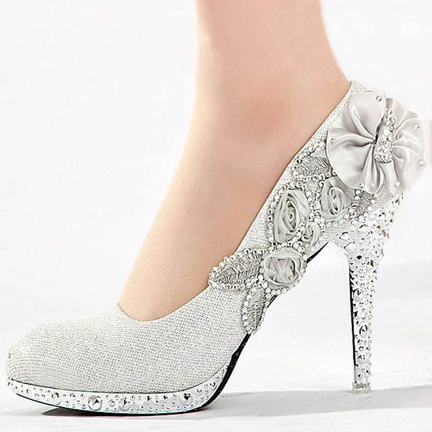 scarpe da sposa glitter