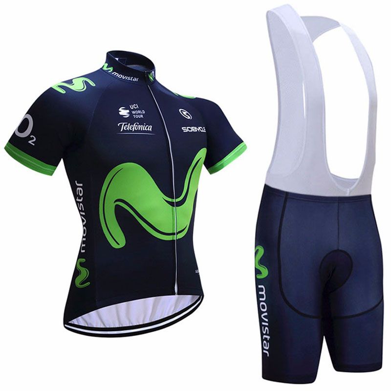 hombres ciclismo Jersey verano manga corta conjunto de babero pantal 