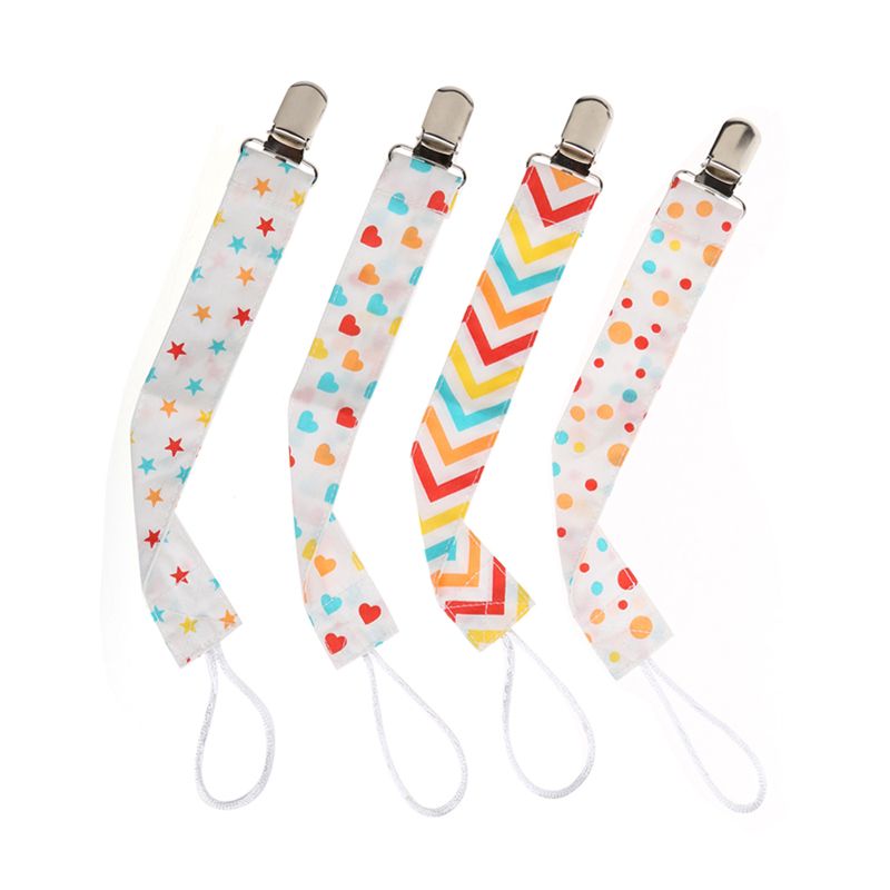 Kids Baby Boy Girl Dummy Pacifier Soother Nipple Strap Chain Clip Holder WO