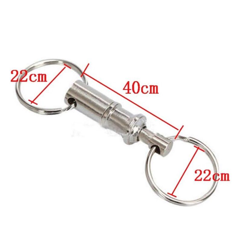 2pieces Abnehmbarer Auszieh-Schnellverschluss-Schlüsselanhänger 2pieces Abnehmbarer Auszieh-Schnellverschluss-Schlüsselanhänger