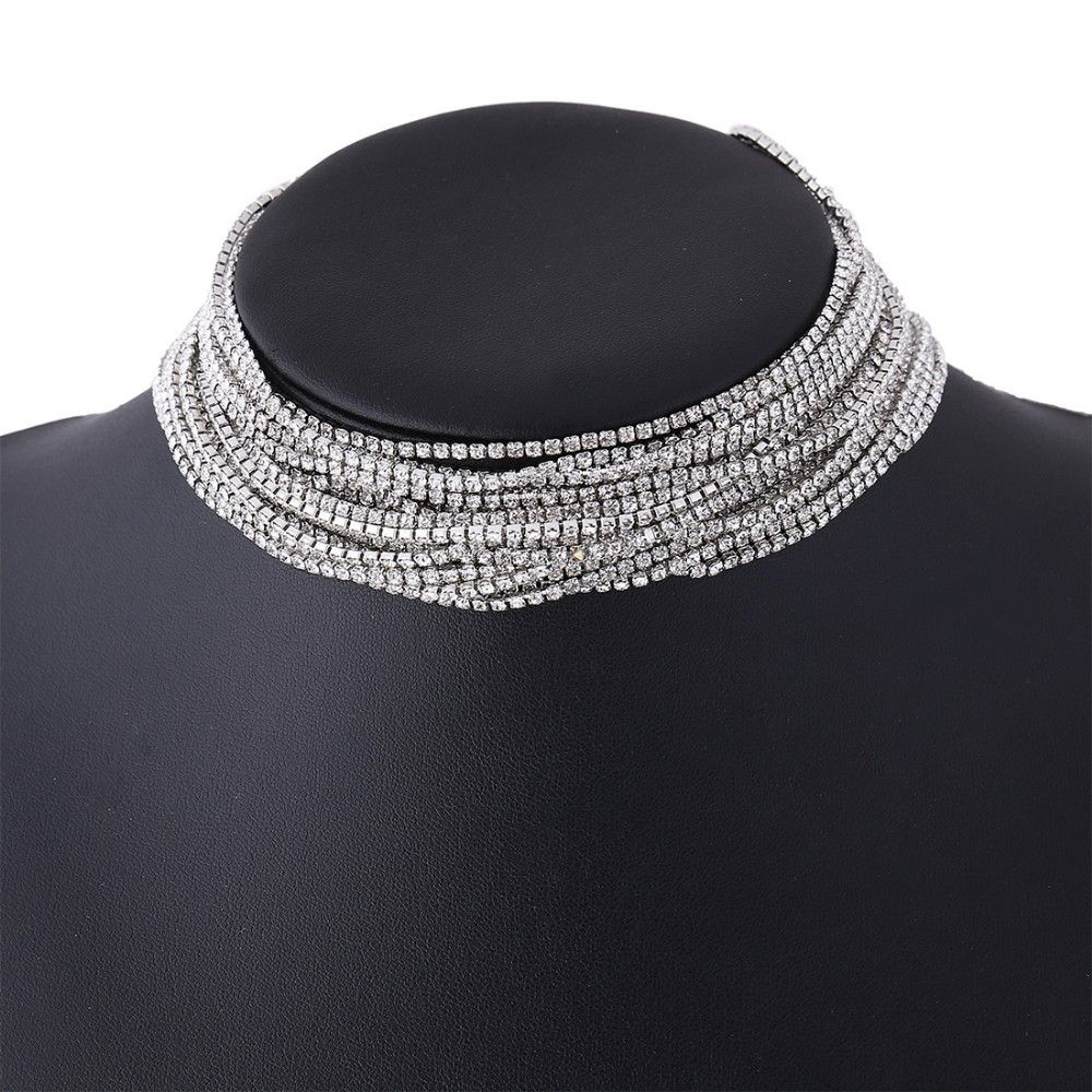 black sparkly choker