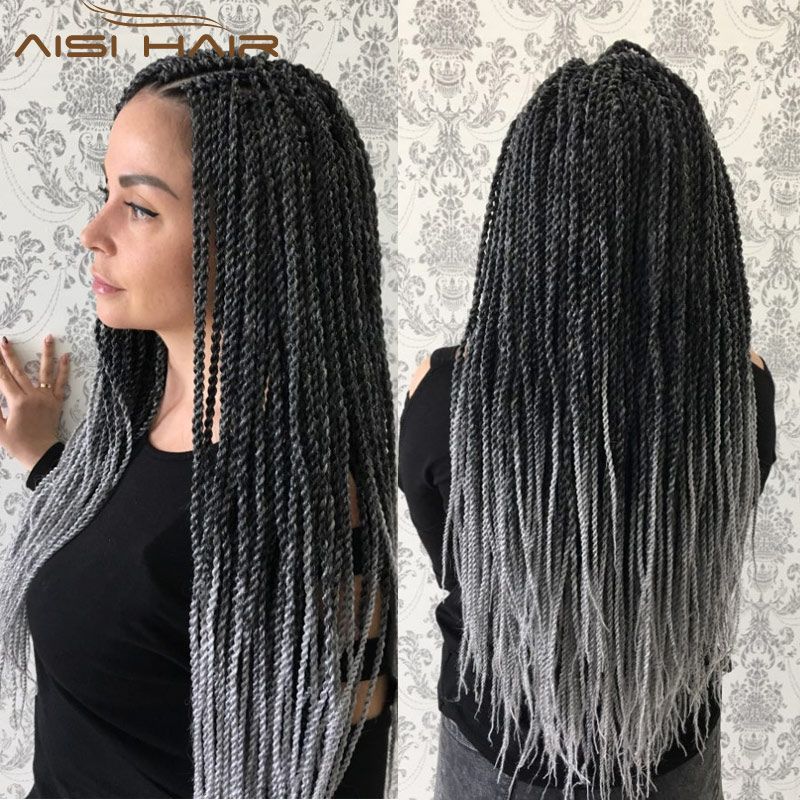 2020 30strands 18 Inch Ombre Senegalese Twist Hair 80g Real