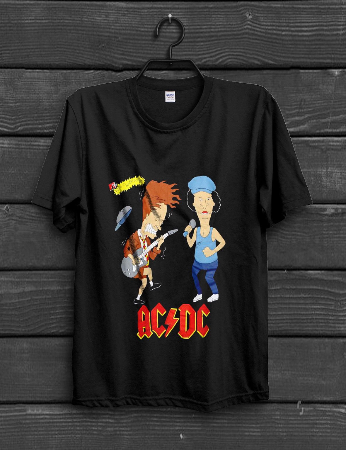 beavis and butthead acdc shirt