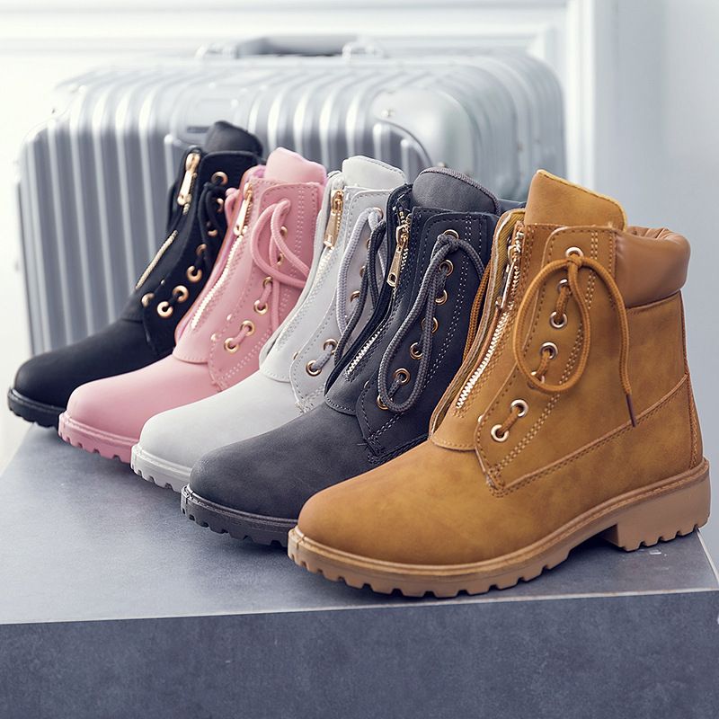 Winter Warm Women Boots Outdoor Lace Up 