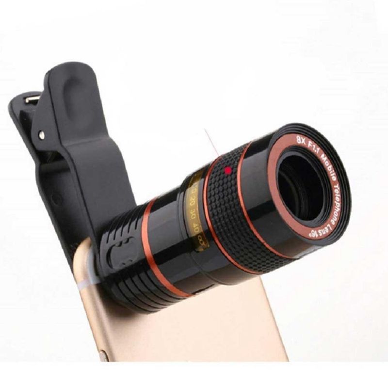 2020 Universal Clip 8X Optical Zoom Lens Mobile Phone Telescope Lens  Telephoto External Smartphone Camera Lens Photograph Accessories From  Chenwei2018, $75.38 | DHgate.Com