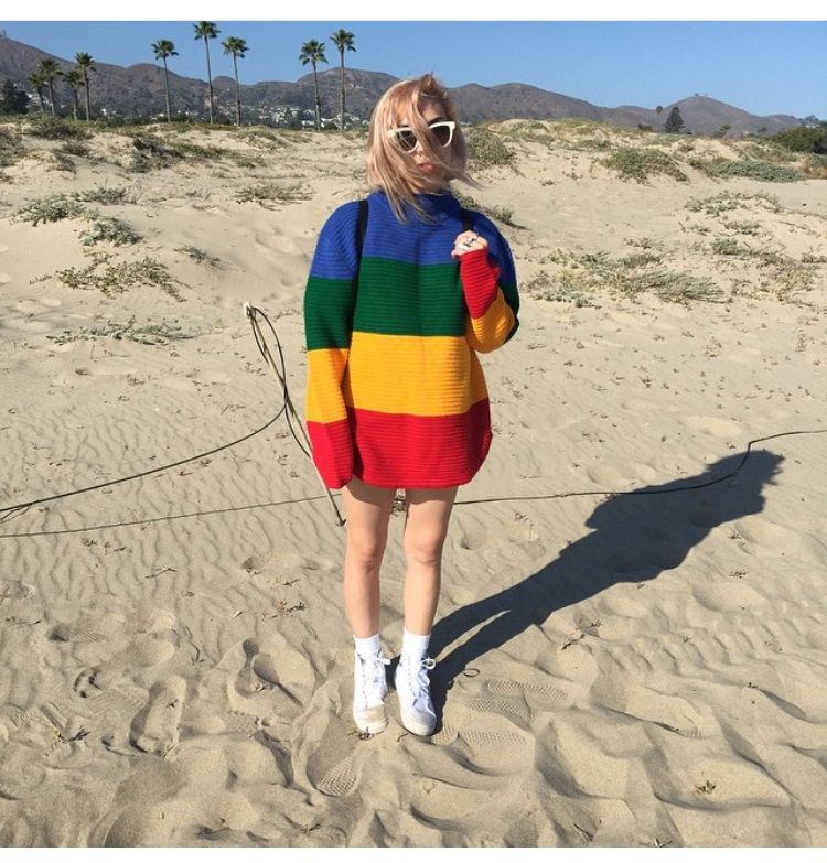 rainbow sweater unif
