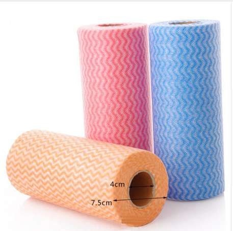 50PCS//ROLL DISPOSABLE DISHCLOTH KITCHEN WIPPING CLEANING WASHING CLOTH RAG