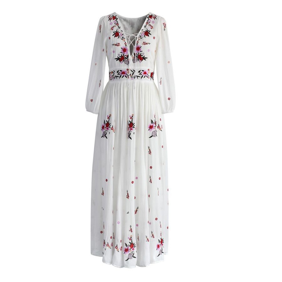 white boho clothing