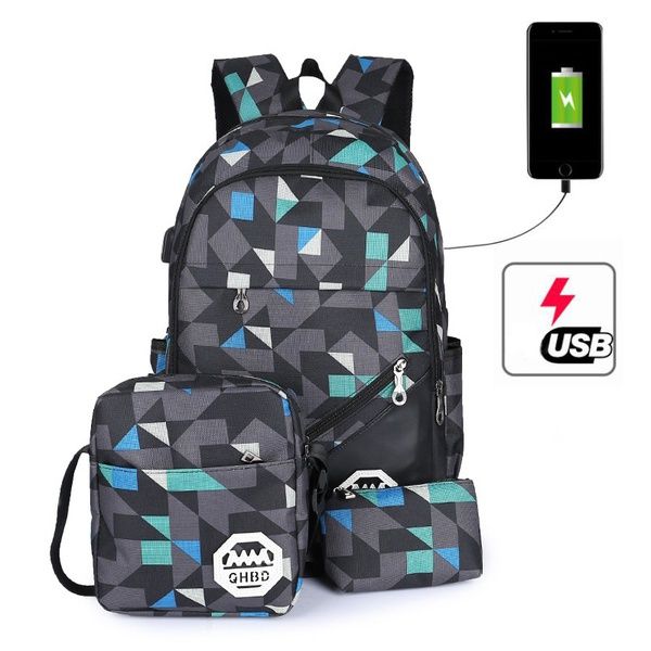 Mochila De Tela Oxford De Gran Capacid Estuche Para Lápices Mochila De Tela Oxford De Gran Capacid Estuche Para Lápices