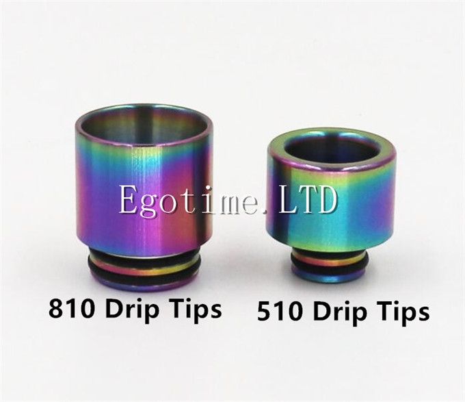 Acquistare 510 810 Drip Tips Arcobaleno In Acciaio Inossidabile SS Drip Tip  Boccaglio Largo Bore TFV8 TFV12 Prince Tank TFV8 BABY Atomizzatore  Economico | Consegna Veloce E Qualità | DHgate Italy