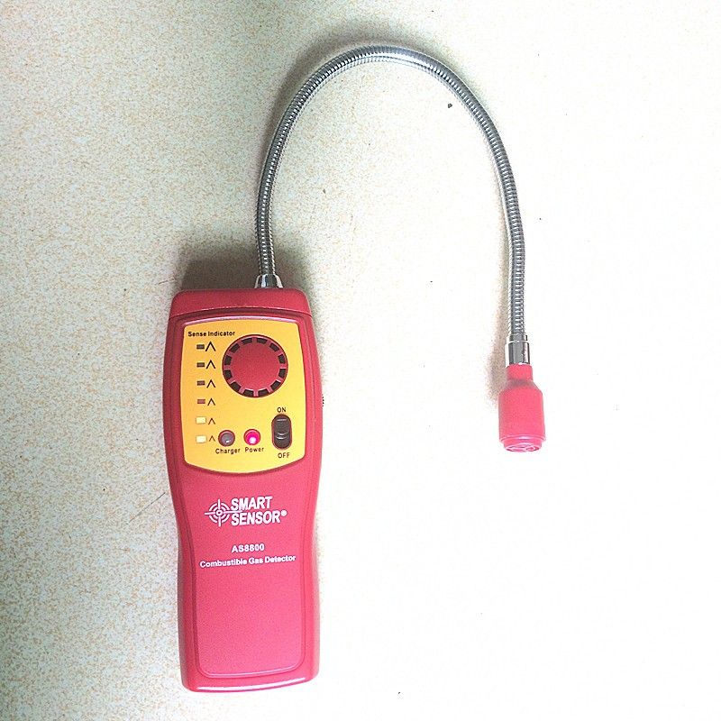 AS8800A Smart Sensor Combustible Gas Leak Detector LCD LEL Gas Monitor