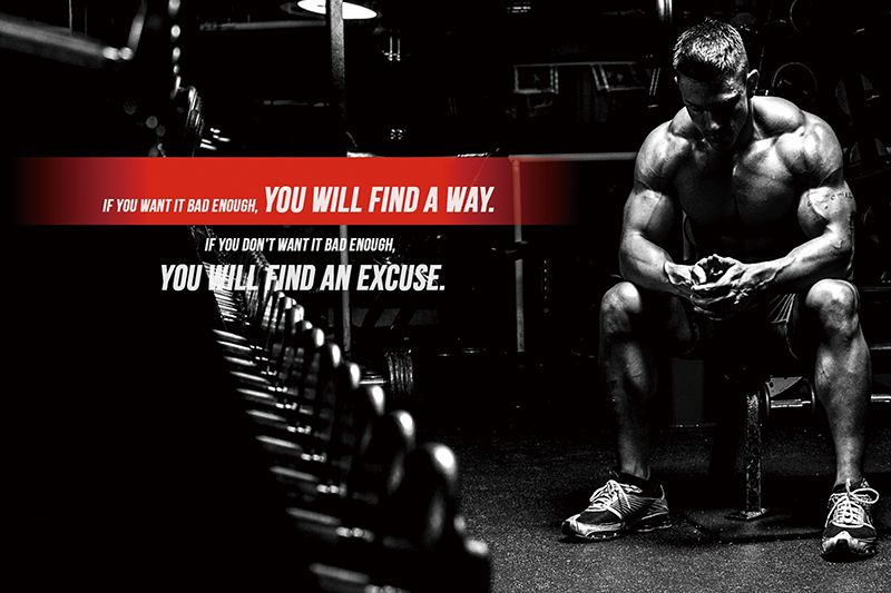 Workout Gym Motivation Zitat Poster Leinwand Kunstdruck