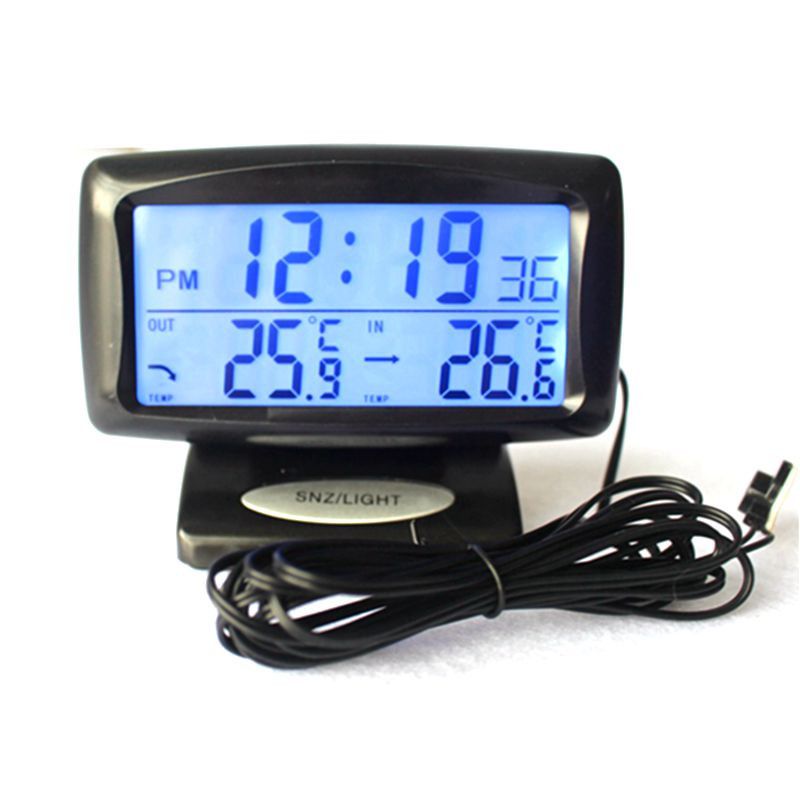 Car LCD Digital Display Temperature Meter/Thermometer Indoor & Outdoor AHS