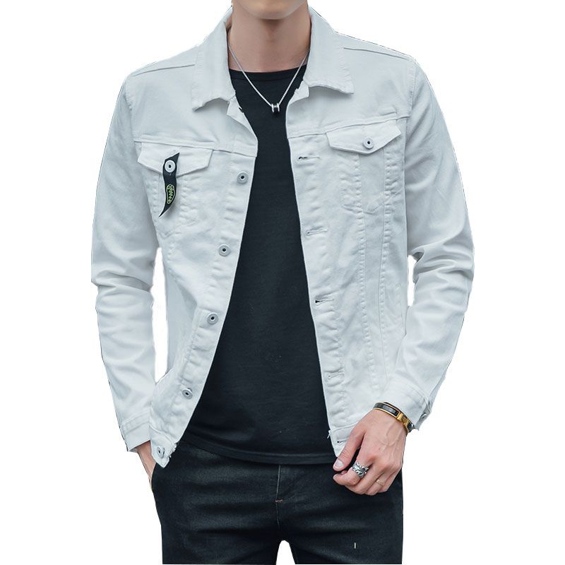 jaqueta jeans masculina cinza