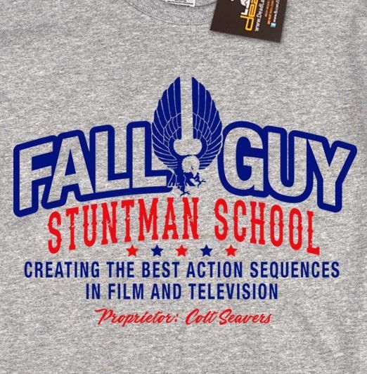 Retro USA 80/'s TV NEW Colt Seavers Fall Guy Stuntman Inspired Mens T-shirt Tee