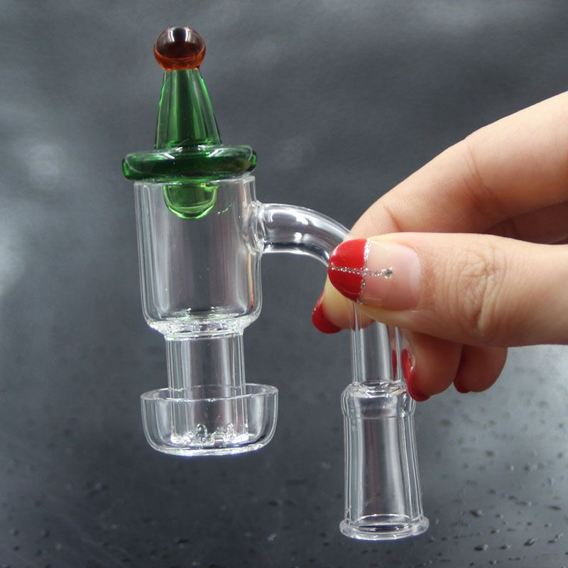 2020 With Carb Cap Flat Top Quartz Banger Terp Vacuum Quartz Banger