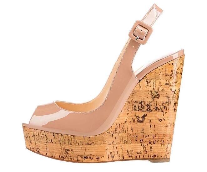 high wedge heel slingback sandals