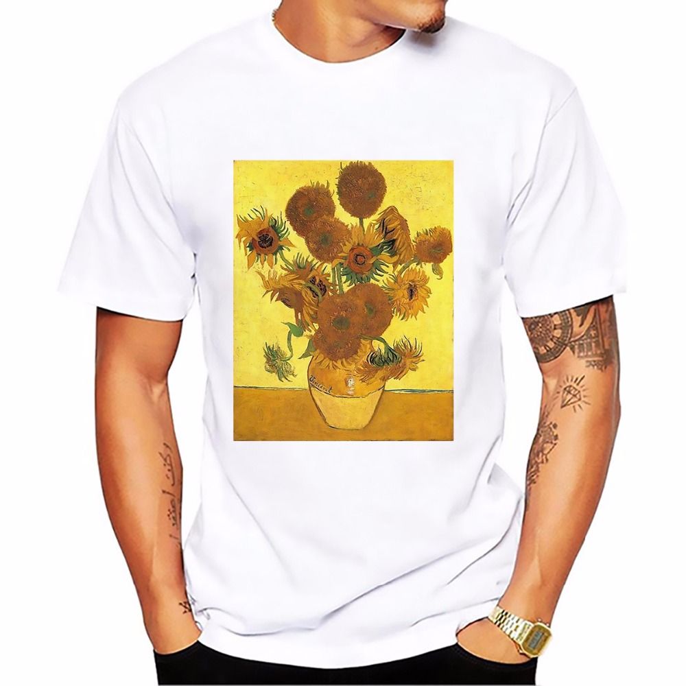 van gogh sunflowers tee