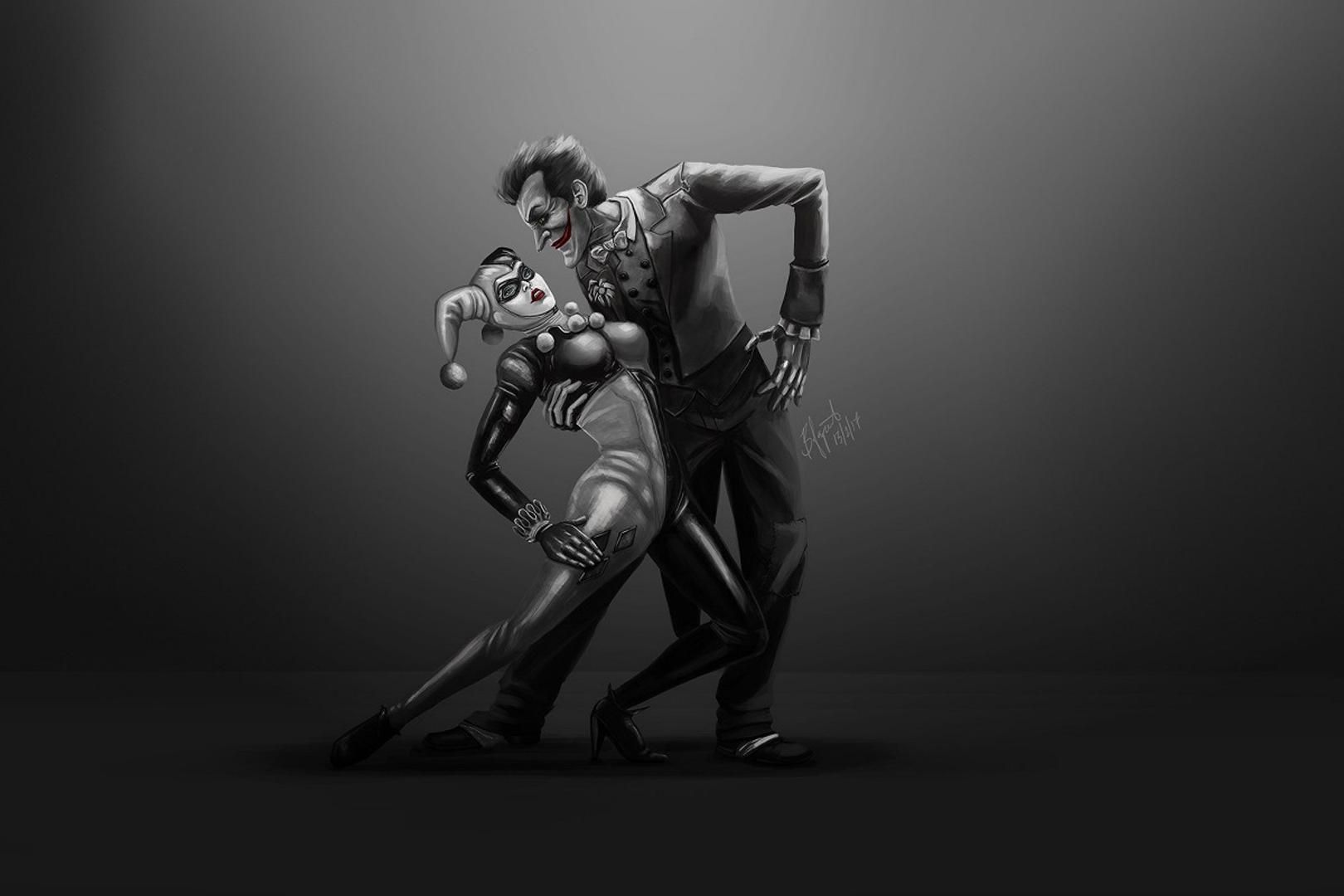 2019 Dancing Joker Harley Quinn Comic Art Fajardo Living Room Decor Home Wall Wood Frame Fabric Posters Md802 From Blithenice 36 6