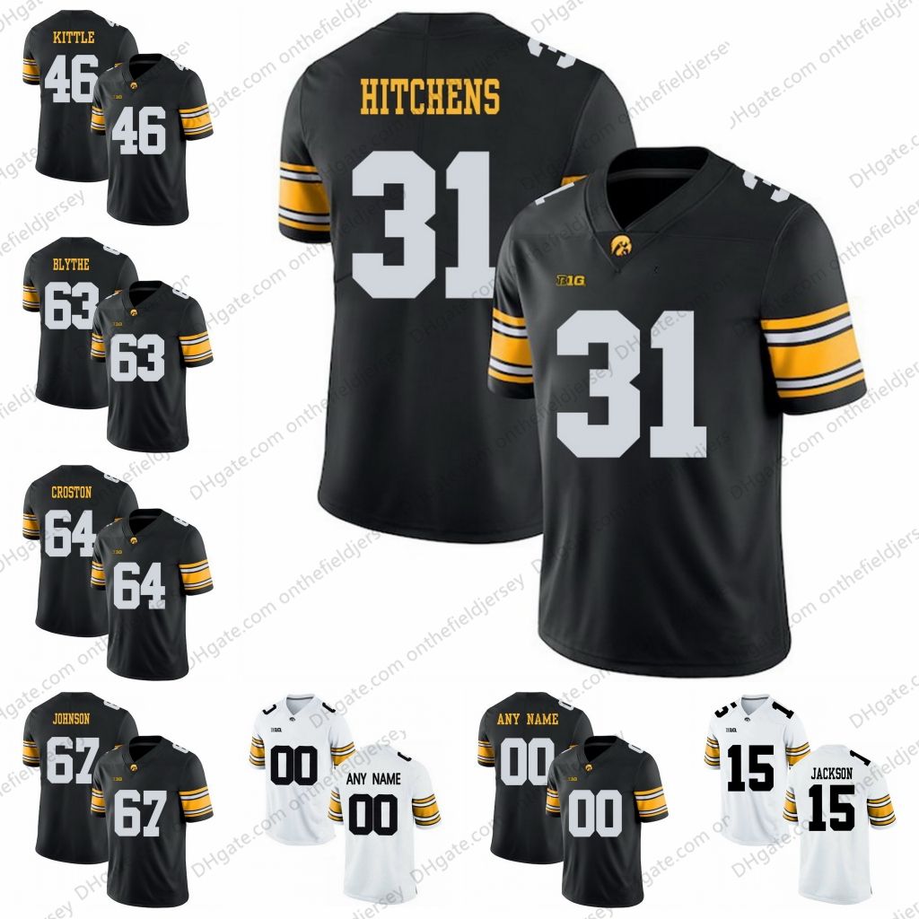 Iowa Hawkeyes Football Jersey, Custom Men Women Youth,, 53 OFF