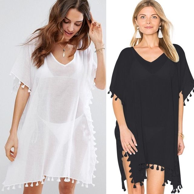 tassel beach cover up