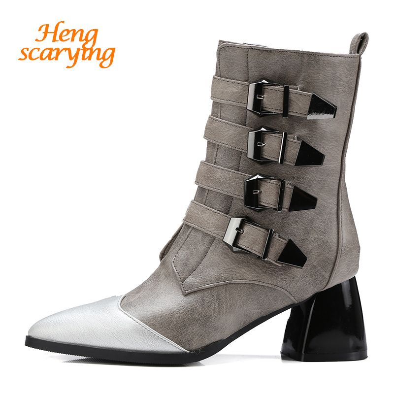 pointed toe combat boots