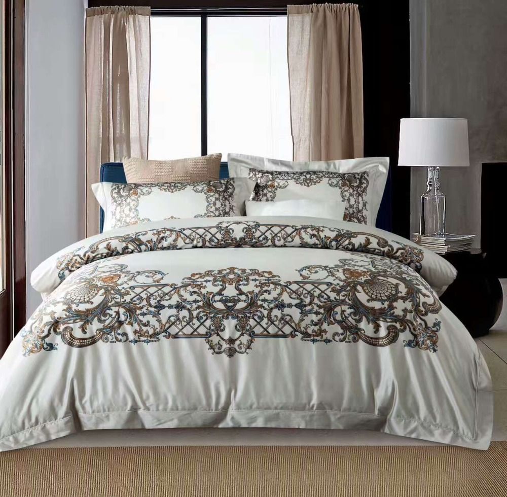 Low Key Luxury Bedding Sets 100s Digital 3d 500t Cotton Car Covers