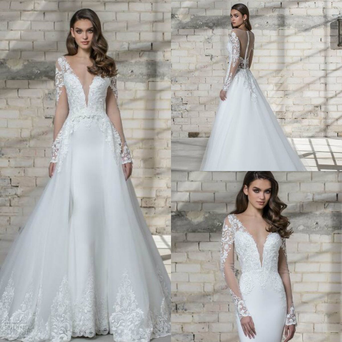 abiti da sposa due pezzi 2019