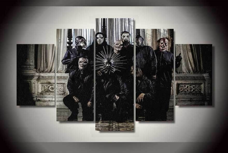 2020 Large 5panels Slipknot Nu Metal Poster Giclee Canvas Prints Home Decor Interior No Frame From Ddartoilpainting 32 06 Dhgate Com