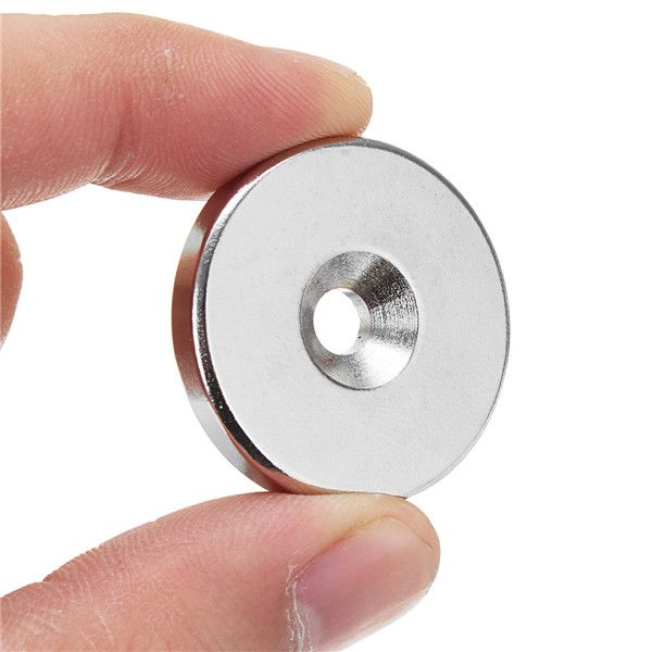 5mm Magneti tondi con foro magnetizzazione diametrale N45 10 pz 10 x 5 mm