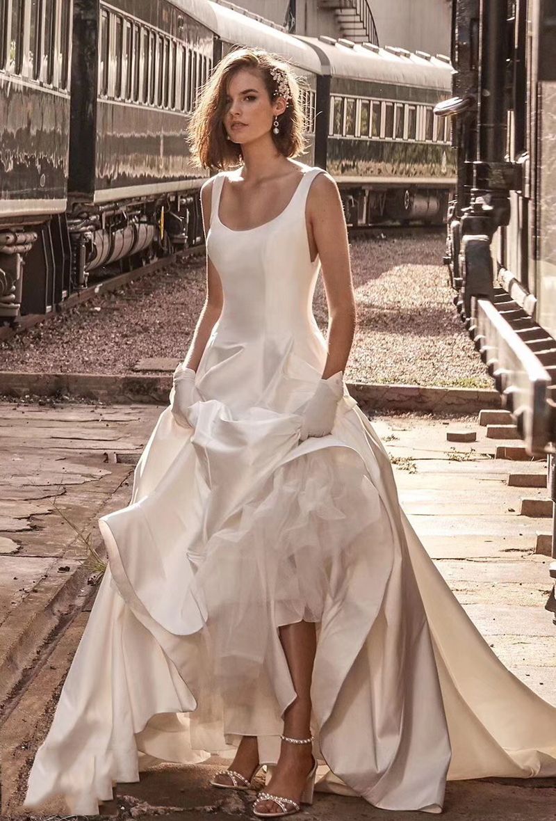 white going away dress