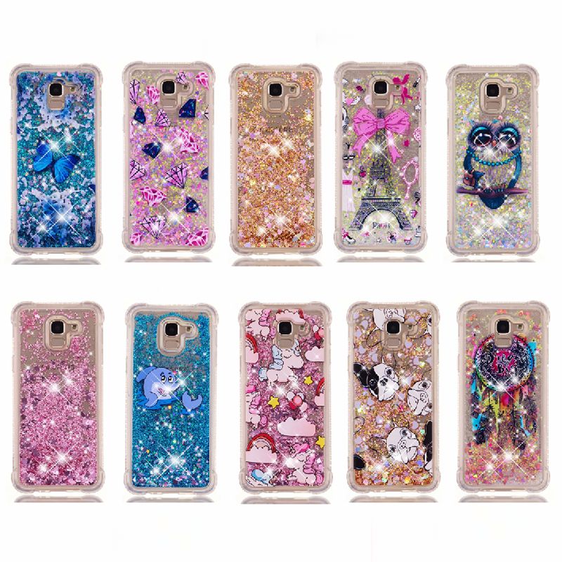 cover samsung j6 2018 glitter