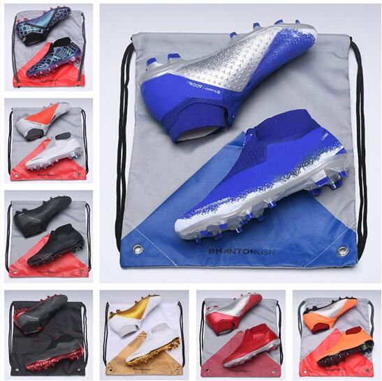 Scarpe Da Calcetto 2019 Nuovi Arrivi Phantom VSN Elite DF FG Scarpe Da Calcio Outdoor Hypervenom ACC Calze Da Calcio Tacchetti Economici Stivali Da Calcio Alta Caviglia 38 46 Scarpe Da Basket